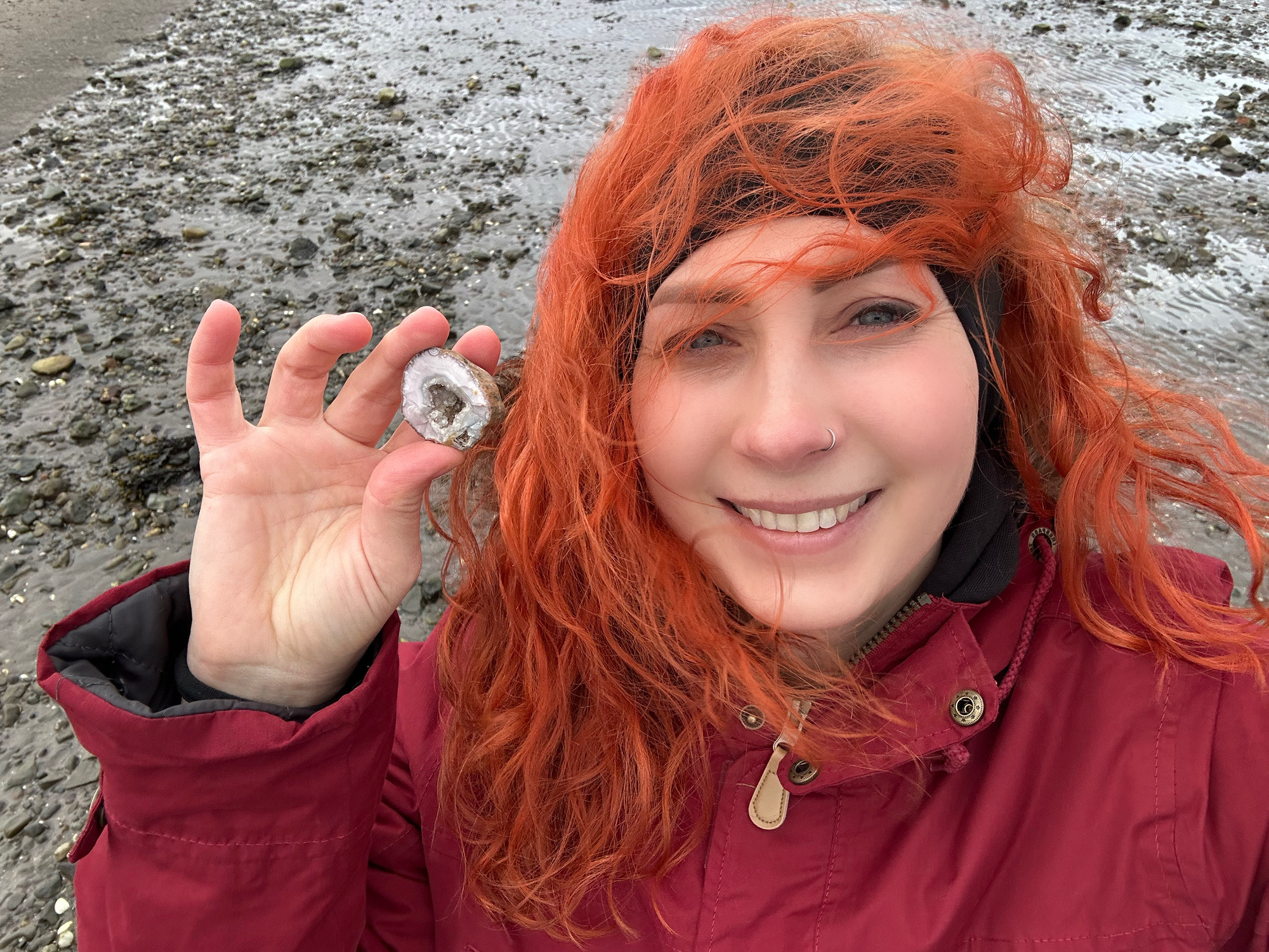 Dagmara, founder and geologist behind Caledonian Rock Shop